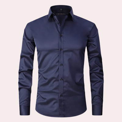 Bügelfreies Herrenhemd | Stretch | Slim Fit | Anzughemd | Button-Up Hemd