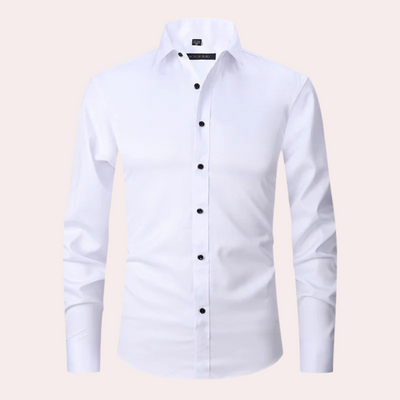 Bügelfreies Herrenhemd | Stretch | Slim Fit | Anzughemd | Button-Up Hemd