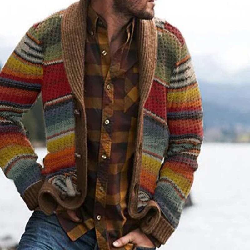 Bunte Strickjacke mit Lässigem Chic für Stilbewusste