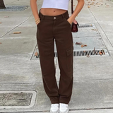 Damen Leinenhose Cargo – Lässig & Modisch für jeden Tag – Braun