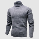 Andreas | Herren Frühlings Figurbetonter Rollkragenpullover – Grau