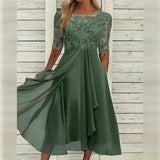 Marie | Stilvolles Damen Sommerkleid luftig und elegant – Grün