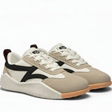 Orthopädische Schnür-Sneaker für Damen | Fußgewölbestütze – Weiß & Schwarz