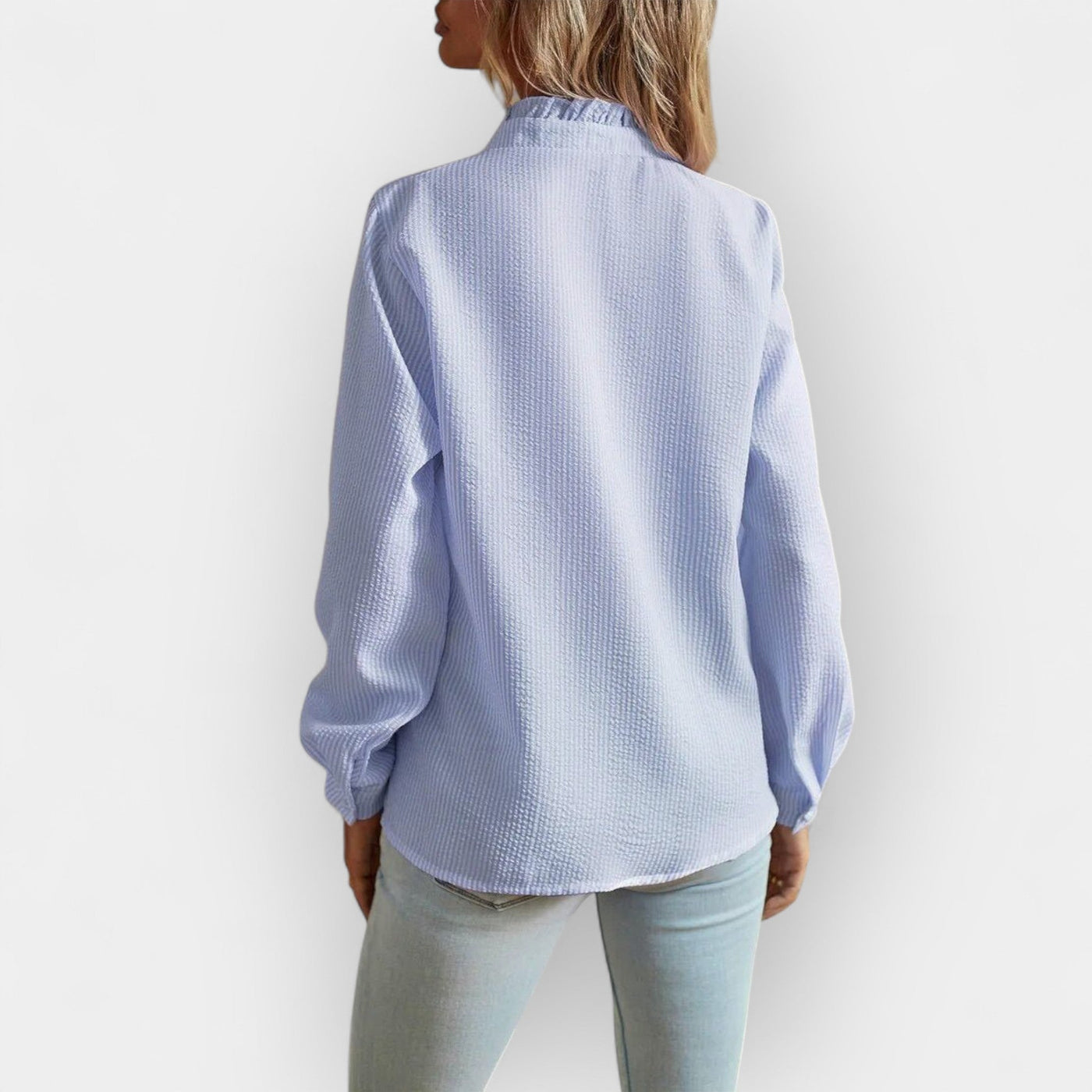 Elegante Damen Rüschenbluse