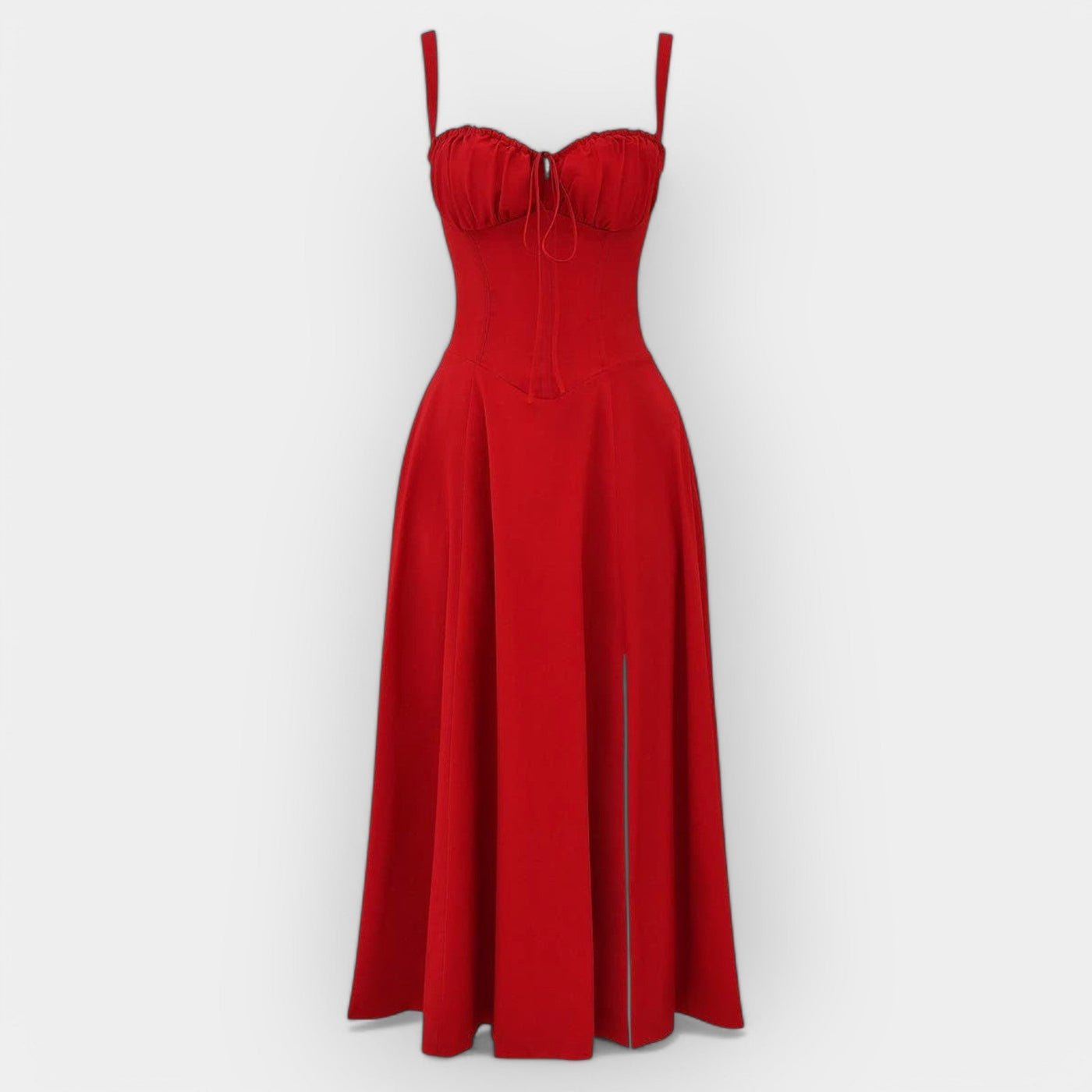 Elegantes Damen Korsett-Kleid Midi