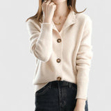 Gabriele | Weiche Und Elegante Strickjacke Für Damen – Creme