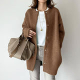 Avenique - extraweicher Longcardigan – Karamell