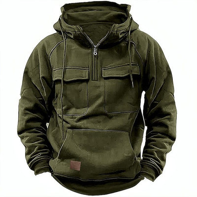 Cargo Hoodie | Kängurutasche | Winter | Pullover | Kapuzenpullover für Herren