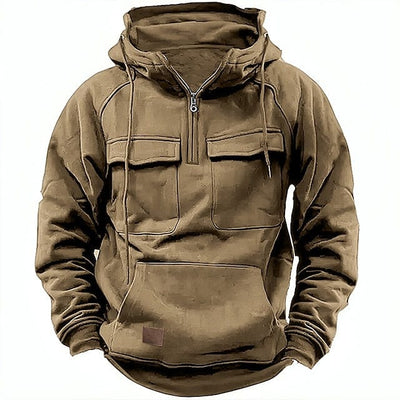 Cargo Hoodie | Kängurutasche | Winter | Pullover | Kapuzenpullover für Herren