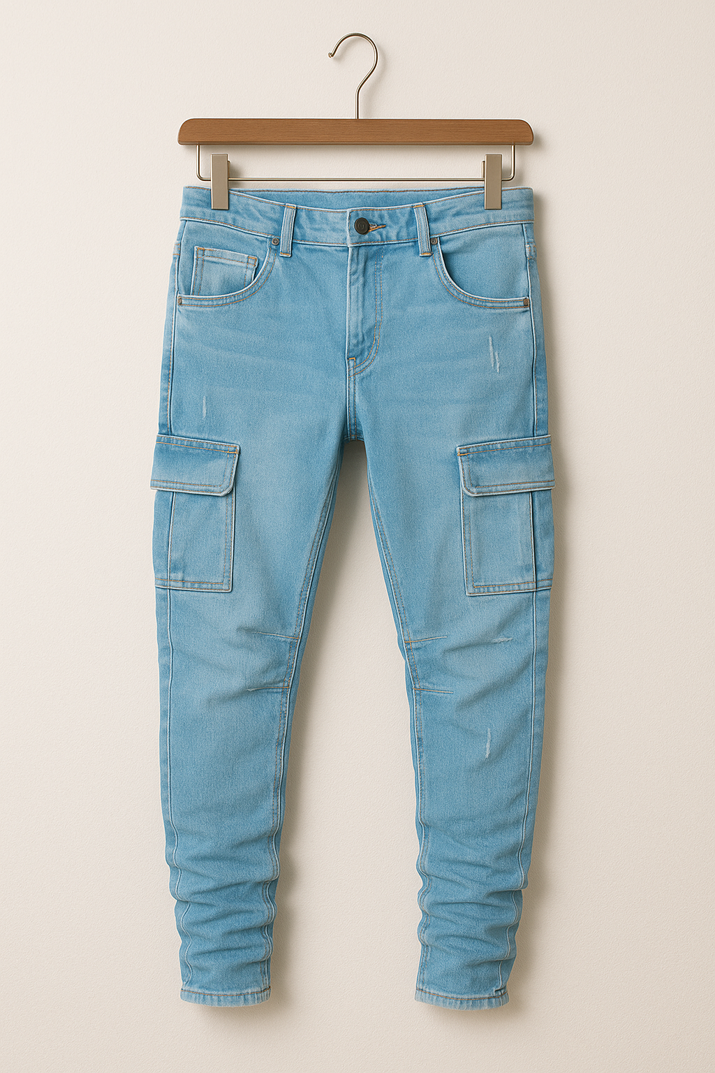 Cargo-Jeans | Dehnbar | Taschen | Skinny-Jeans | Herrenhosen