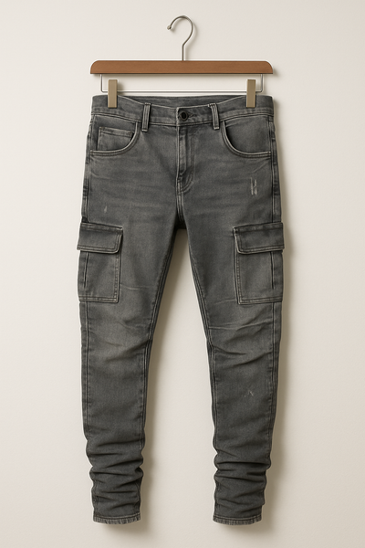 Cargo-Jeans | Dehnbar | Taschen | Skinny-Jeans | Herrenhosen