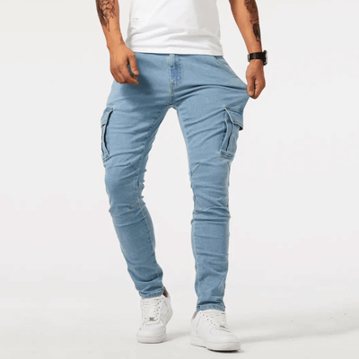 Cargo-Jeans – Schmaler Schnitt – Skinny – Cargohosen – Herrenjeans
