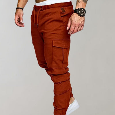Cargo Joggers – Elastischer Bund – Kordelzug – Cargohosen – Herrenhosen