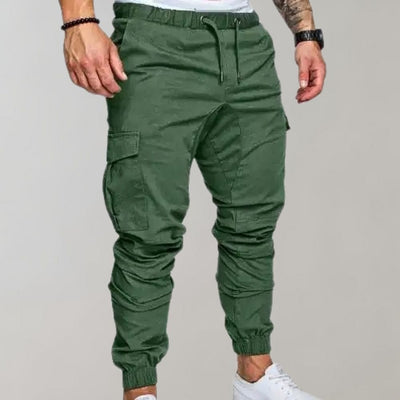 Cargo Joggers – Elastischer Bund – Kordelzug – Cargohosen – Herrenhosen