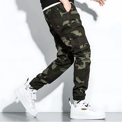 Cargo-Jogginghose | Camouflage | Slim Fit | Cargohose | Herrenhose