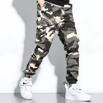Cargo-Jogginghose | Camouflage | Slim Fit | Cargohose | Herrenhose