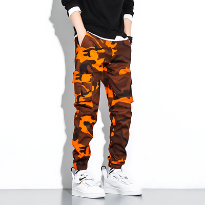 Cargo-Jogginghose | Camouflage | Slim Fit | Cargohose | Herrenhose