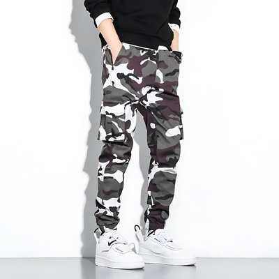 Cargo-Jogginghose | Camouflage | Slim Fit | Cargohose | Herrenhose
