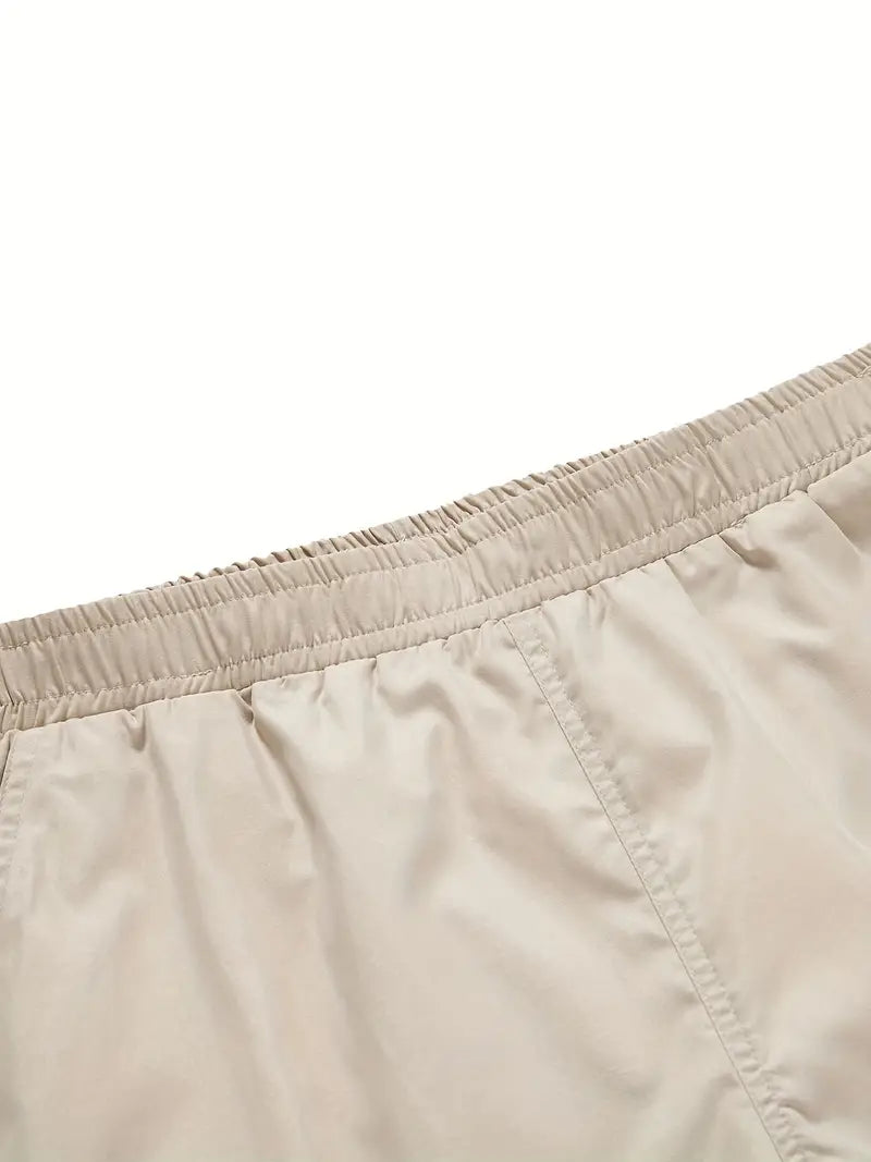 Cargo-Shorts | Beige | Lockere Passform | Lange Shorts | Herrenshorts