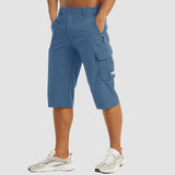 Cargo Shorts Herren | Viele Taschen & Bequeme Bewegungsfreiheit – Hellblau