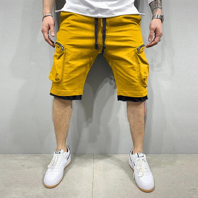 Cargo-Shorts – Kordelzug – Locker geschnitten – Cargo-Sweatshorts – Herrenbekleidung