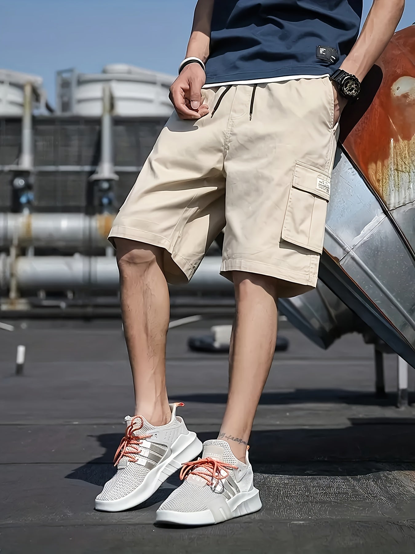 Cargo Shorts | Kordelzug | Loose Fit | Lange Shorts | Herren Shorts