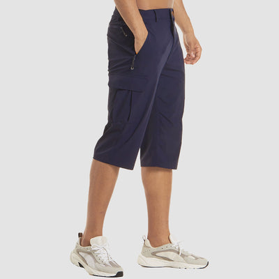 Cargo-Shorts – schnell trocknende lange Shorts für Herren – Caprihosen