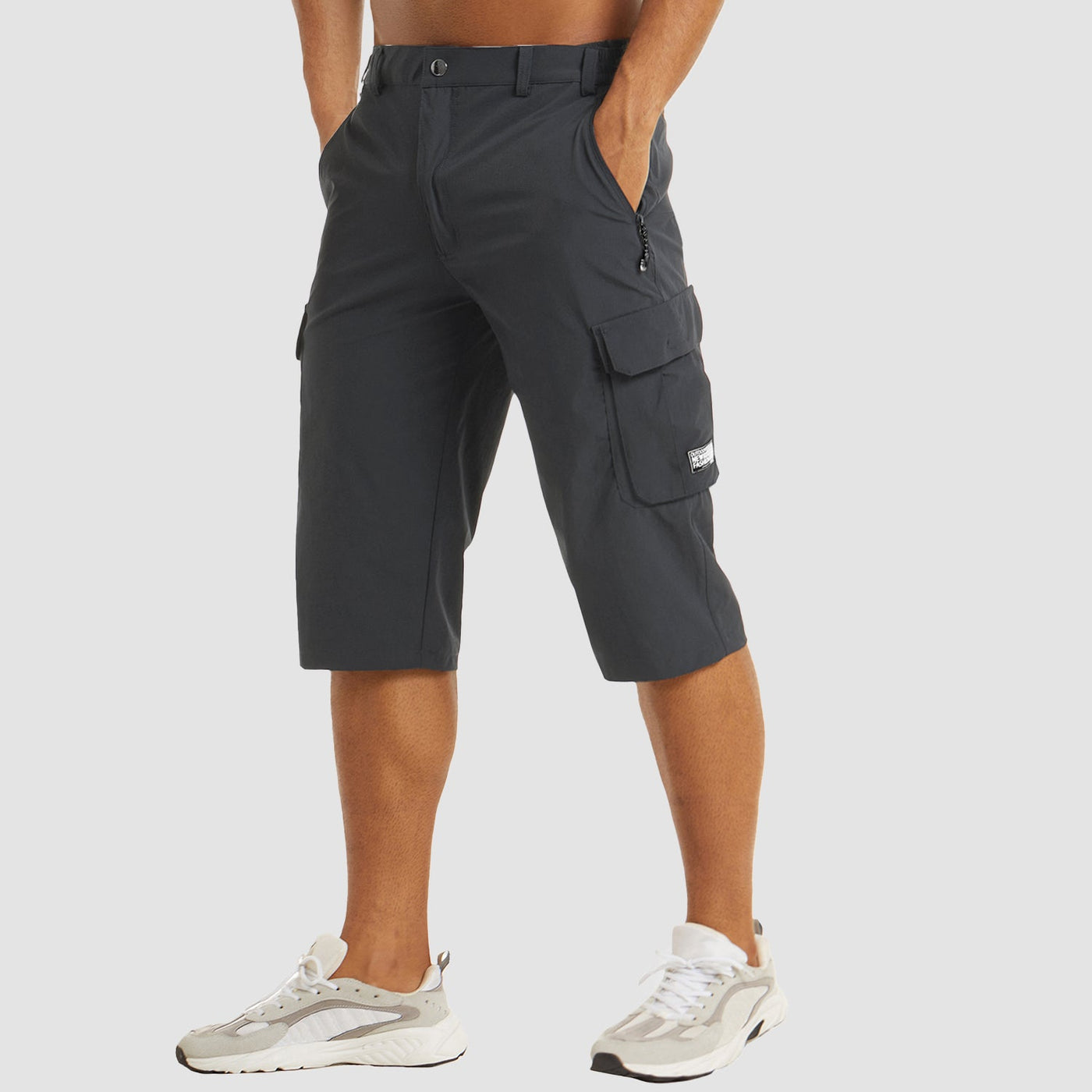 Cargo-Shorts – schnell trocknende lange Shorts für Herren – Caprihosen