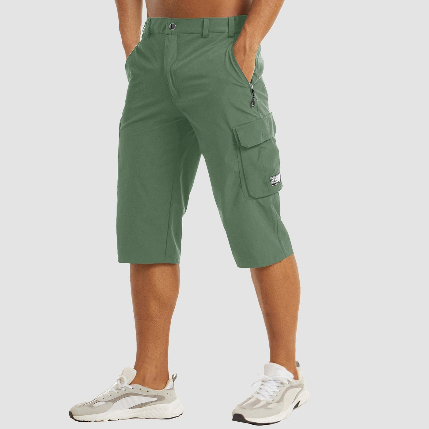 Cargo-Shorts – schnell trocknende lange Shorts für Herren – Caprihosen