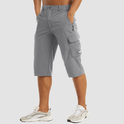 Cargo-Shorts – schnell trocknende lange Shorts für Herren – Caprihosen