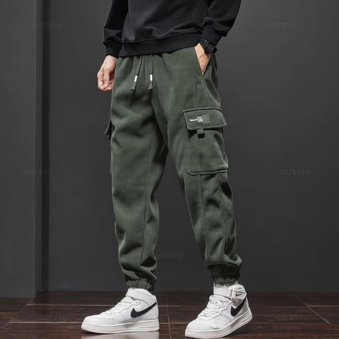 Cargohose - Samt - Loose Fit - Cargo Jogger - Herrenhosen