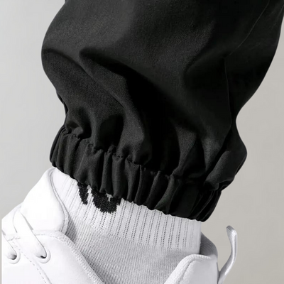 Cargohose – Schwarz – Kordelzug – Cargojogginghose – Herrenhose