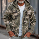 Cargojacke Herren | Kapuze & Viele Taschen – Khaki