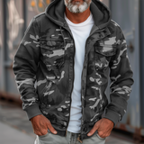 Cargojacke Herren | Kapuze & Viele Taschen – Grau