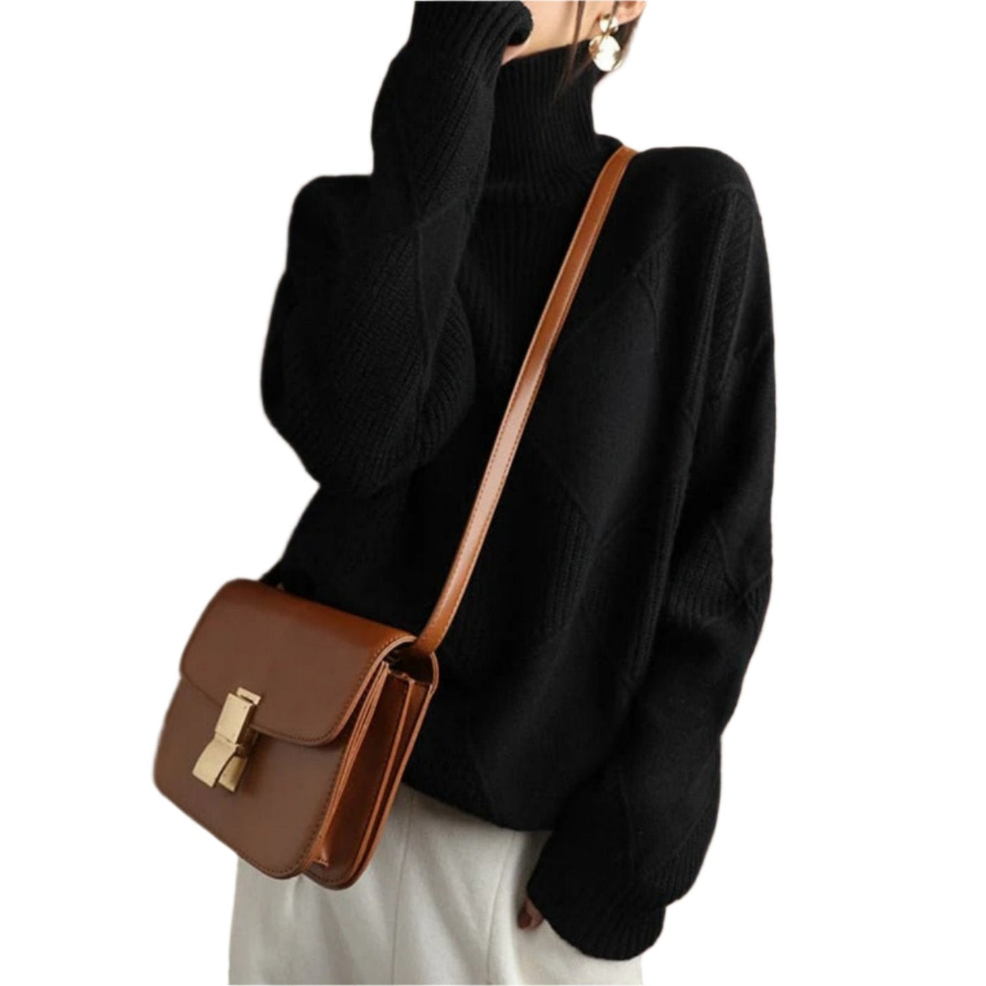 Gundula - Bequemer Und Stilvoller Rollkragenpullover Für Damen