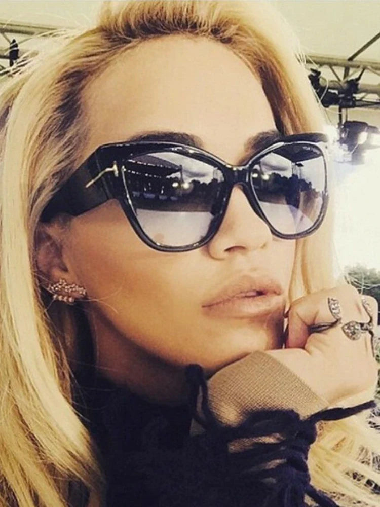 Vintage Katzenaugen-Sonnenbrille