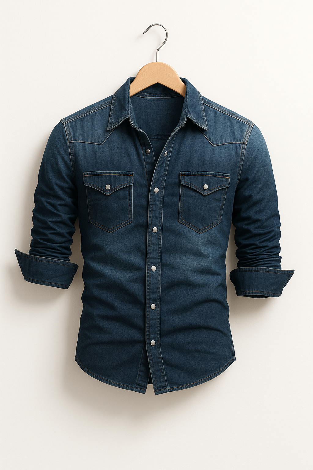 Herren Halbe Ärmel Button-Down Hemd | Slim Fit
