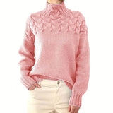Lena | Kuscheliger Strickpullover für Wintertage – Hellrosa