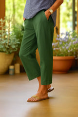 Rita - Bequeme Damen Sommerhose – Grün
