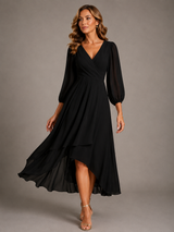 Sabriel - Fließendes Maxikleid – Schwarz