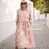 Daniela | Feminines Maxikleid für Damen – Rosa