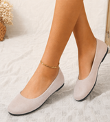 Liselotte | Damen Ballerinas Slip-On Runde Kappe – Beige