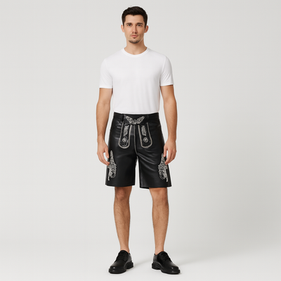 Kurze Wildbock Lederhose Hein