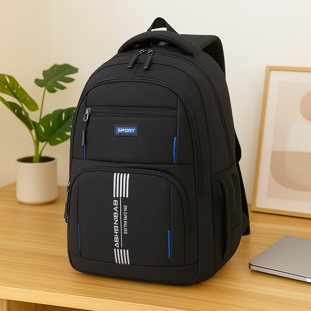 Herrenrucksack mit großem Fassungsvermögen – Stylische Reisetasche mit Laptopfach und mehreren Taschen