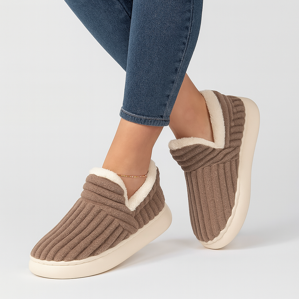 FuzzyWarm | Kuschelige Slip-On-Hausschuhe