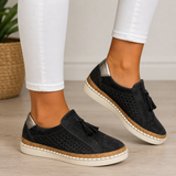 Jessavira - Gepolsterte Slipper – Schwarz
