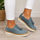 Jessavira - Gepolsterte Slipper – Blau