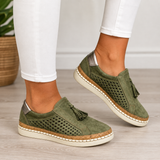 Jessavira - Gepolsterte Slipper – Grün