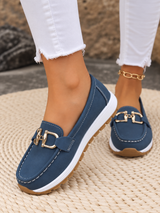 Delavyn - Premium-Loafer mit Schnalle – Blau
