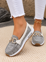 Delavyn - Premium-Loafer mit Schnalle – Grau